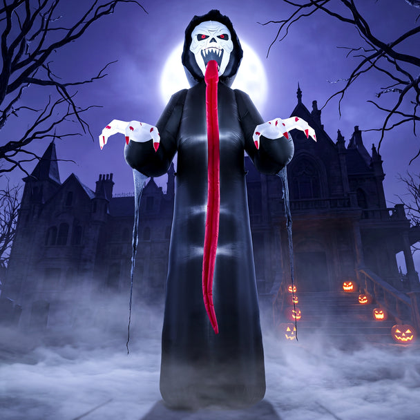 10ft Inflatable Skeleton with LED Lights – image 2 of 9