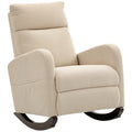 Corduroy Rocking Armchair - Beige