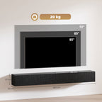180cm Floating TV Stand, Wall Mount TV Unit with Cable Management Hole, Fits up to 72" TV, Black