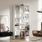 21-Compartment Bookshelf - White