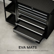 7-Drawer Lockable Rolling Tool Chest with Side Shelf – Black – image 7 of 9