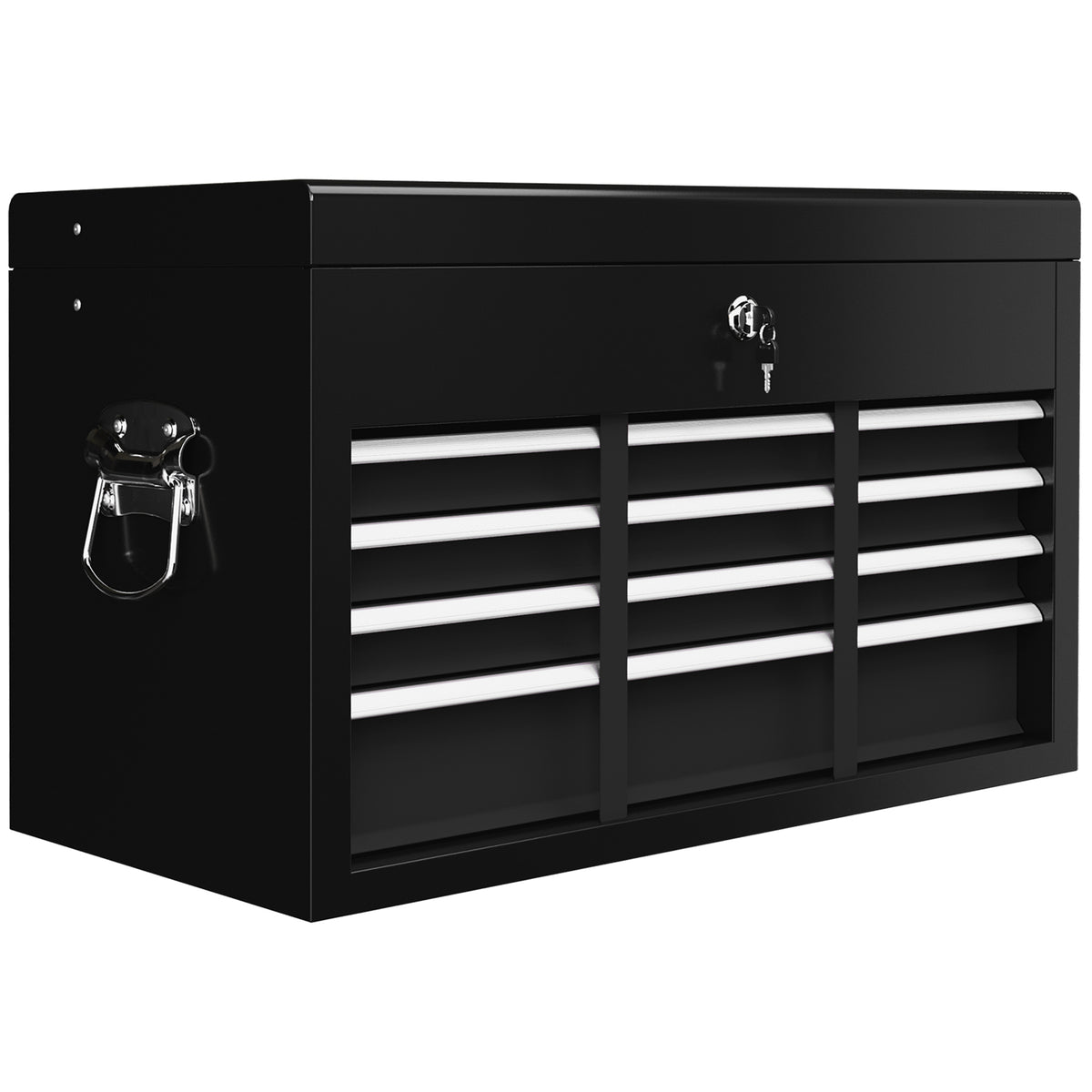 6-Drawer Lockable Steel Tool Chest with Carry Handle – Black – image 1 of 9