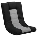 Floor Chair, Folding Floor Sofa with Adjustable Backrest, Wide Seat, Swivel Base, Black