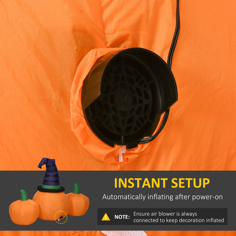 6ft Inflatable Pumpkin Family with LED Lights – image 4 of 9