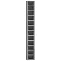 204 CD Tall Narrow Media Storage Tower - Cement Grey
