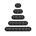 Silicone USB Cable Organizer USB Charging Cable Winder Desktop Tidy Management Clips Cable Holder for Mouse Earphone Accessories