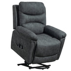 Power Lift Recliner Chair with Vibration Massage, Heat, USB - Grey