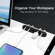 Silicone USB Cable Organizer USB Charging Cable Winder Desktop Tidy Management Clips Cable Holder for Mouse Earphone Accessories