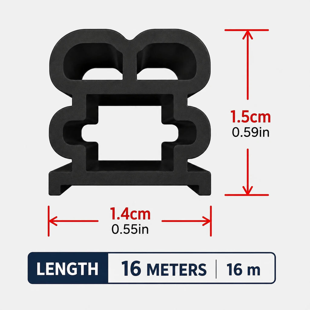Universal Car Weather Stripping, Self-Adhesive Auto Door Rubber Seal Strip