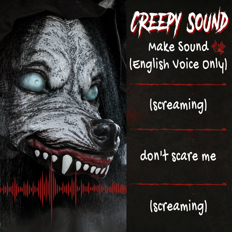 170cm Animated Werewolf-to-Ghost Pop-Up Halloween Prop – image 7 of 9