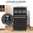 6-Drawer Rolling Tool Chest & Cabinet with Pegboard – Black – image 6 of 9