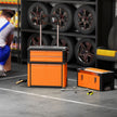 3-in-1 Stackable Rolling Tool Box System – Orange – image 2 of 9