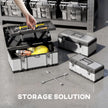 3-Piece Stainless Steel Tool Box Set – 16″/19″/23″ – image 4 of 9