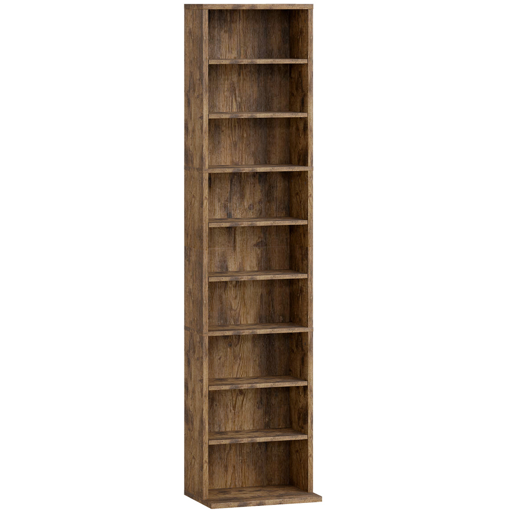 260 Narrow CD Storage Unit - Rustic Brown