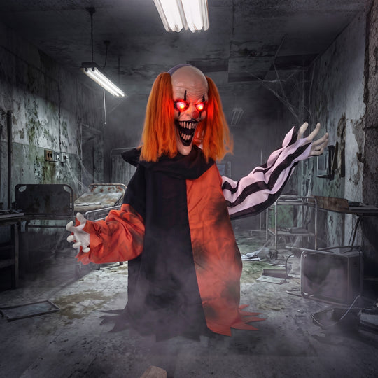 85cm Animated Face-Changing Clown with Glowing Eyes – image 2 of 9