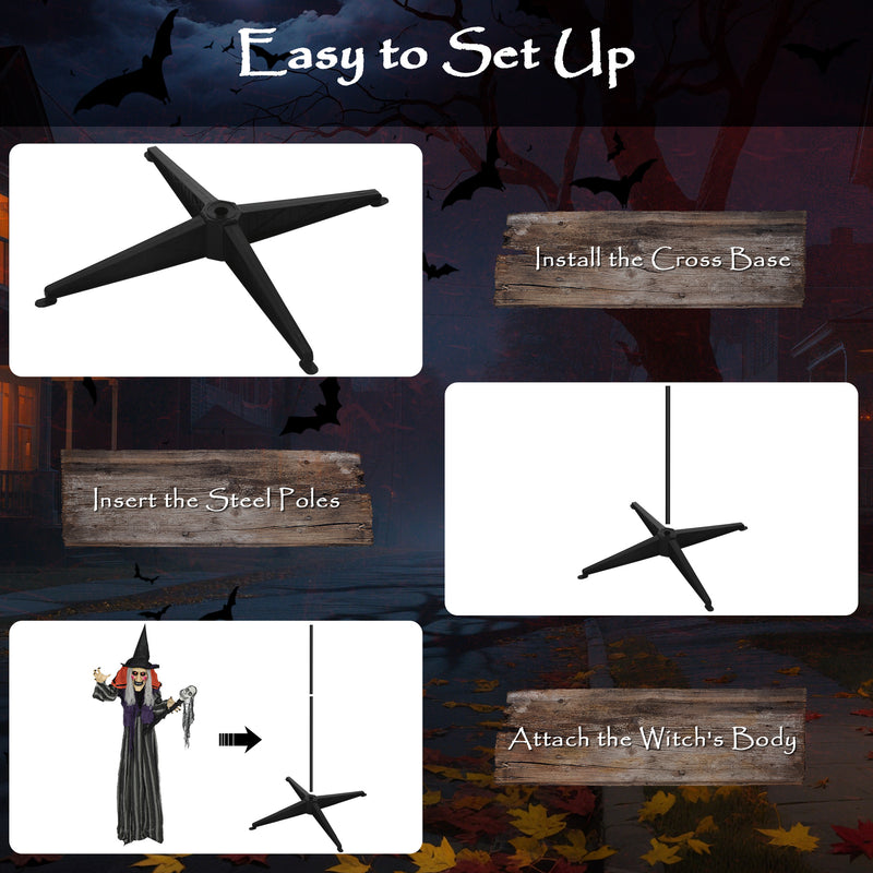 160cm Animated Witch with Sound & Movement – image 8 of 9