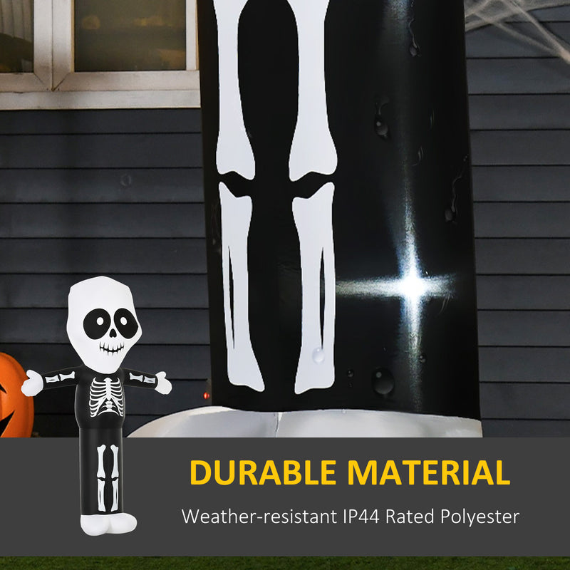 3m Inflatable Skeleton Ghost with LED Lights – image 5 of 9