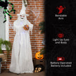 189cm Light-Up Witch Holding Pumpkin Head – image 6 of 9
