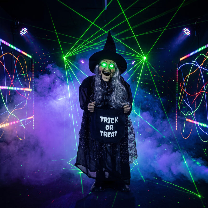 94cm Animated Witch with Moving Mouth & Glowing Eyes – image 8 of 9