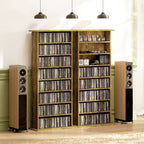 360 CD Storage Unit - Rustic Brown
