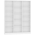 Bookcase with Open Storage, 6-Tier Bookshelf with Anti-Tipping Hardware, White