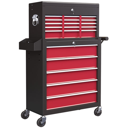 14-Drawer Two-Part Rolling Tool Chest – Red – image 1 of 9
