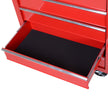 5-Drawer Lockable Rolling Tool Cabinet – Red – image 7 of 9