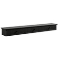 Shelf Wall-Mounted Storage Shelf Shelving Unit MDF 93 x 15 x 10 cm Entryway Kitchen Living Room, Black