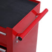 5-Drawer Lockable Rolling Steel Tool Cabinet – Red – image 7 of 9