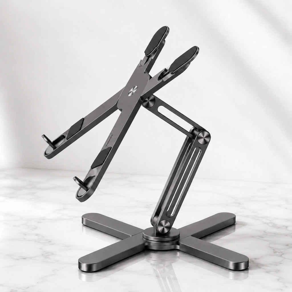 Adjustable Aluminium Laptop Stand with 360° Rotation