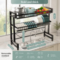 Expandable Dish Drying Rack with Sink Slot & Lid