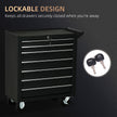 7-Drawer Lockable Rolling Tool Cabinet – Matte Black – image 7 of 9