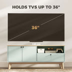 TV Stand Cabinet for Television up to 36 Inch, Modern TV Unit with 2 Doors, Entertainment Center with Adjustable Shelf