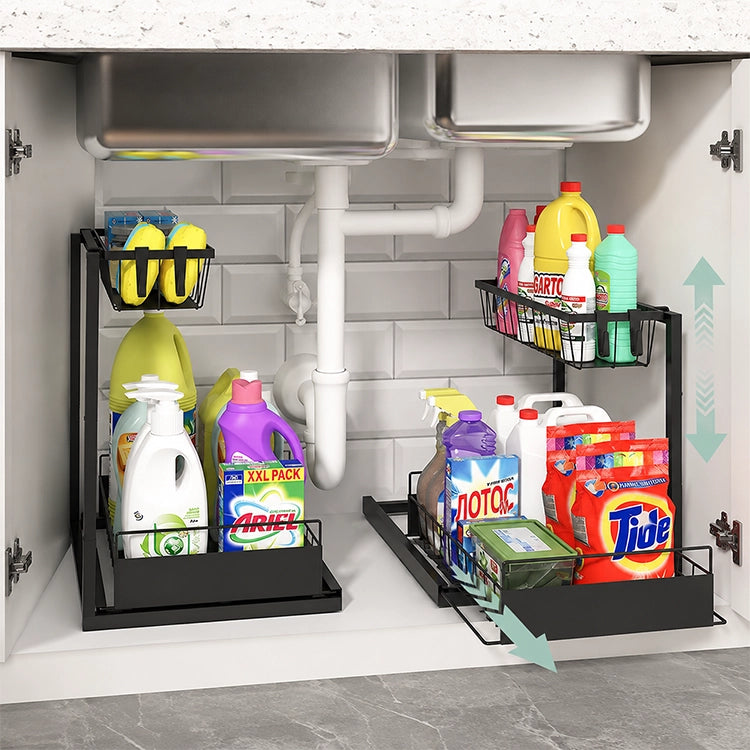 Kitchen Spice Rack & Sink Organiser — Multi-Purpose Metal Storage Rack
