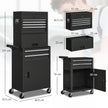 Three-Part Locking Steel Tool Chest on Wheels – Black – image 3 of 9