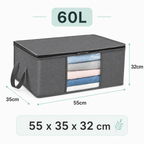 Large Capacity Clothing Storage Bags with Transparent Window