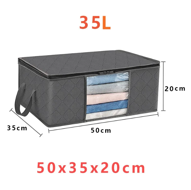 Large Capacity Clothing Storage Bags with Transparent Window