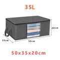 Large Capacity Clothing Storage Bags with Transparent Window