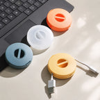 Portable Cable Storage Box for Travel and Office Use