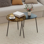 Nesting Side Table Set of 2 - Rustic Brown