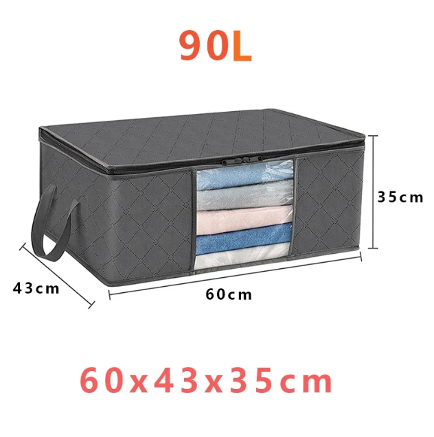 Large Capacity Clothing Storage Bags with Transparent Window
