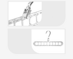 Transparent 9-Slot Multi Hanger