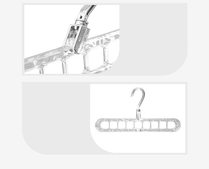 Transparent 9-Slot Multi Hanger