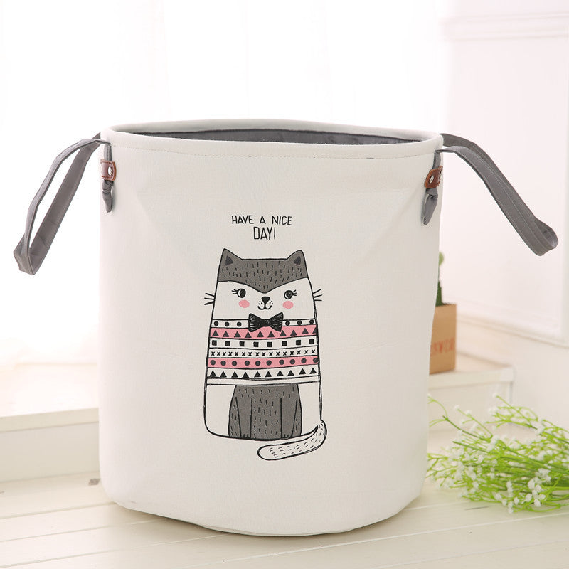 Thick Double-Layer Storage Bucket - Round Laundry Basket