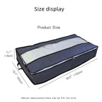 2-Pack Large Underbed Storage Organizers with Viewing Window