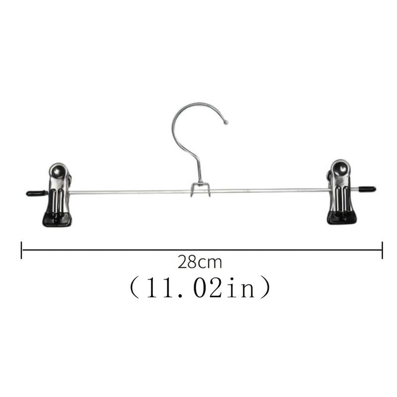 10pcs Non-slip Metal Clothes Hangers with Clips