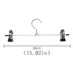 10pcs Non-slip Metal Clothes Hangers with Clips