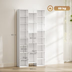 21-Compartment Bookshelf - White