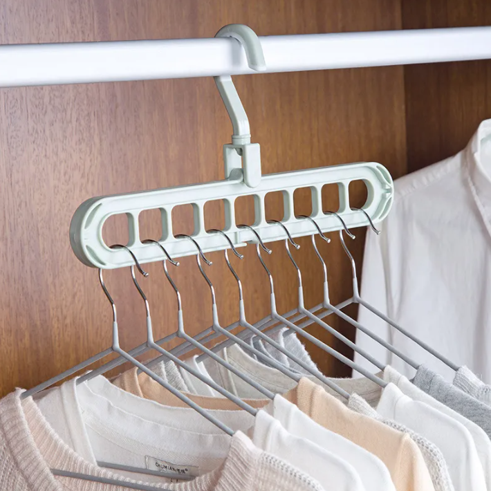 9-Hole Space-Saving Clothes Hanger Organizer