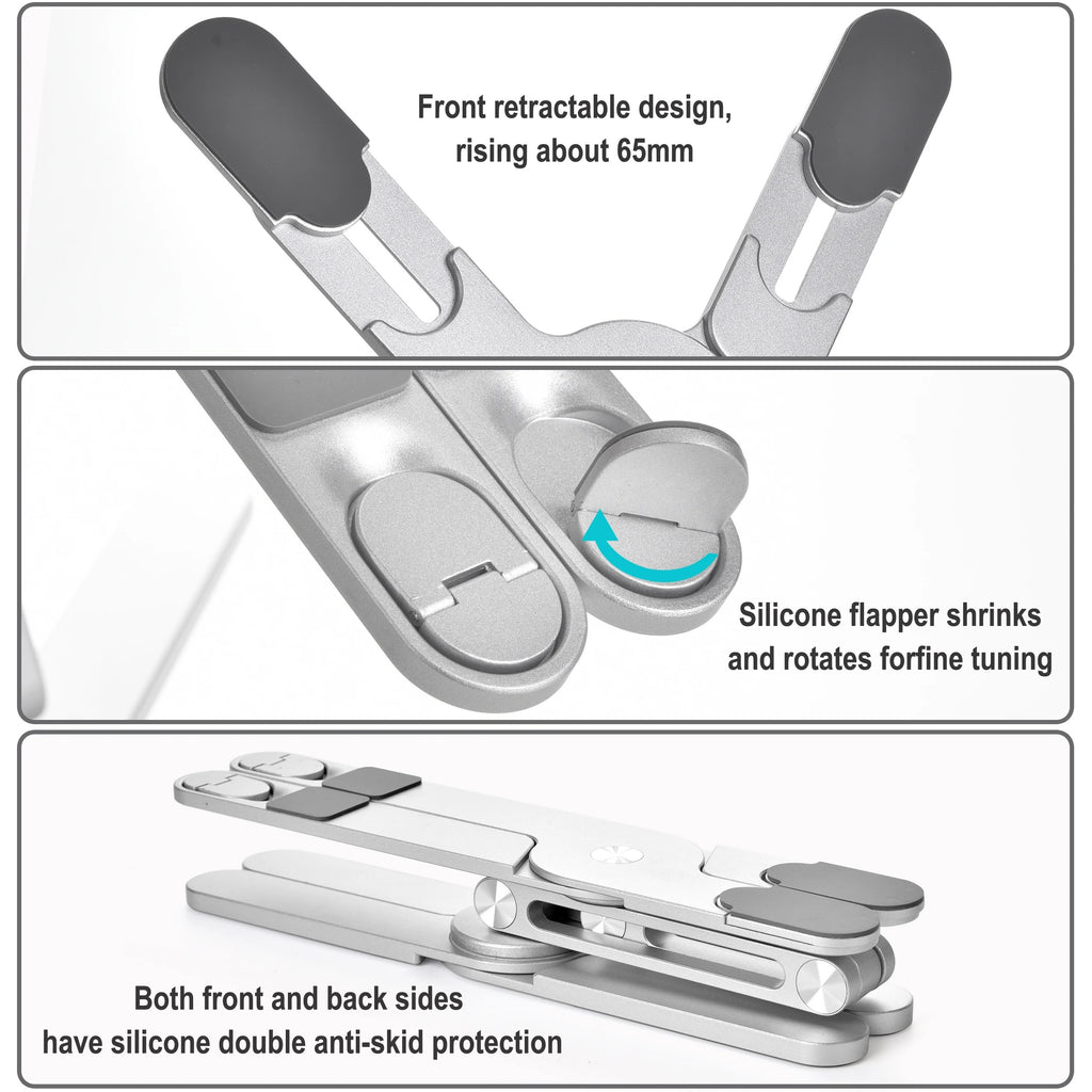 Adjustable Aluminium Laptop Stand with 360° Rotation